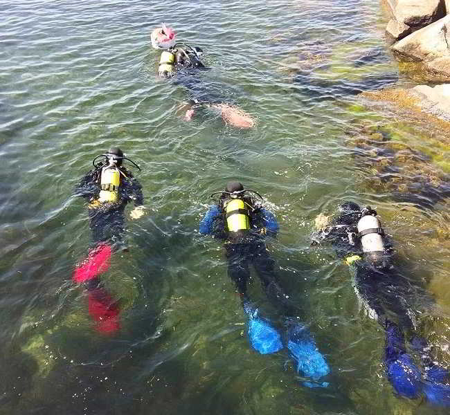 Diving on Bornholm
