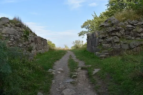 Gamleborg and Lilleborg ruins in Almindingen, Bornholm