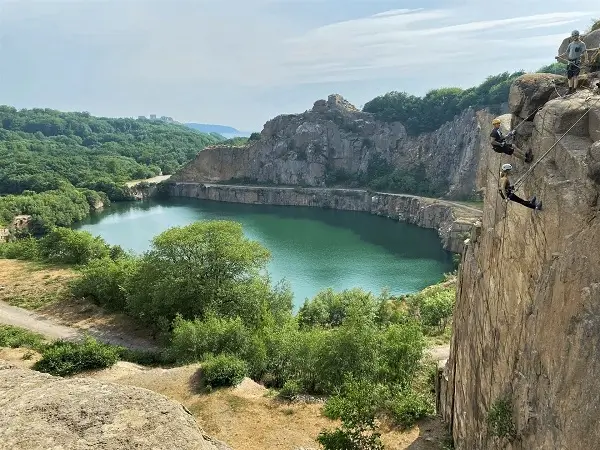 Hammershus – climbing near the fortress