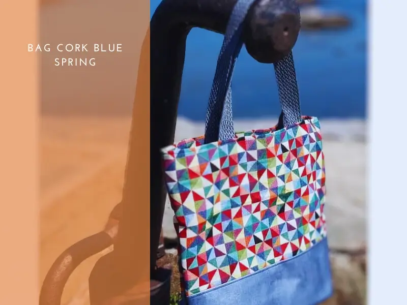 Bag Cork Blue Spring
