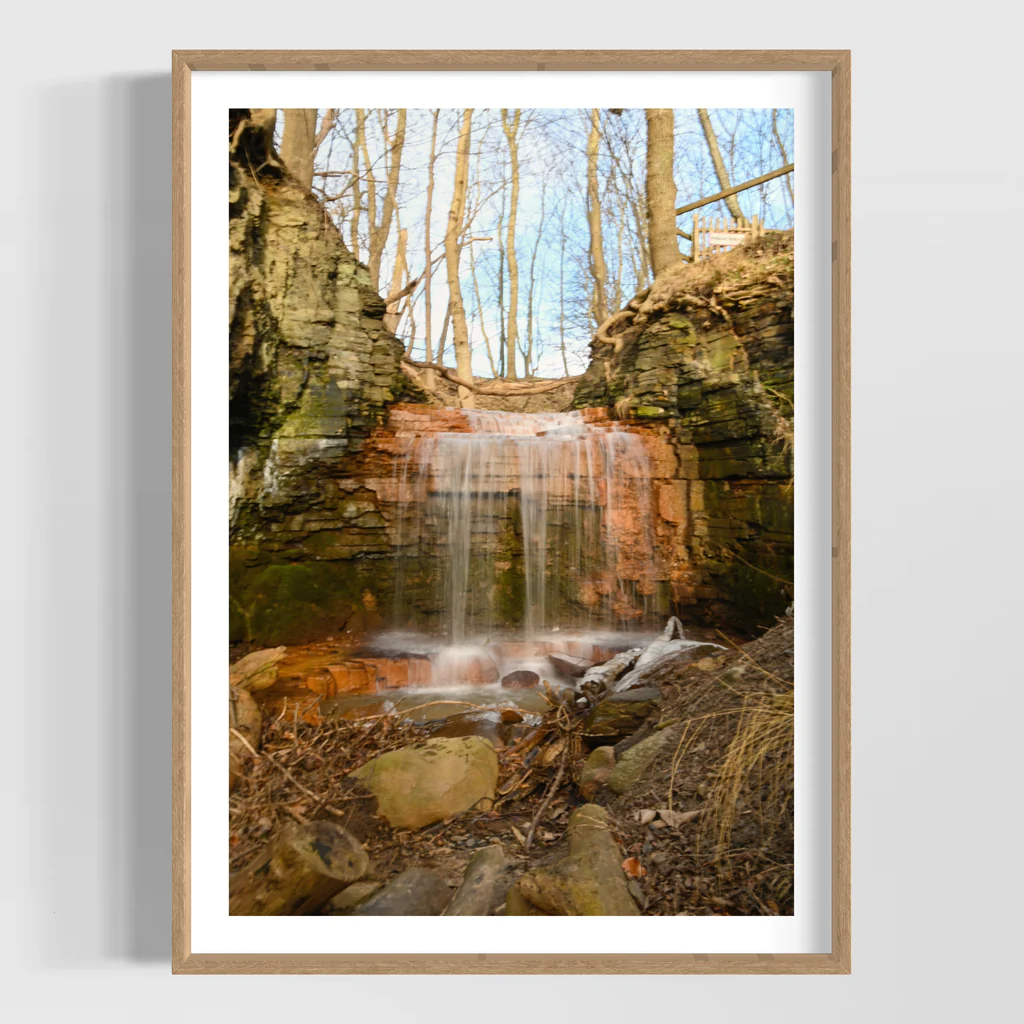 Poster with a Waterfall