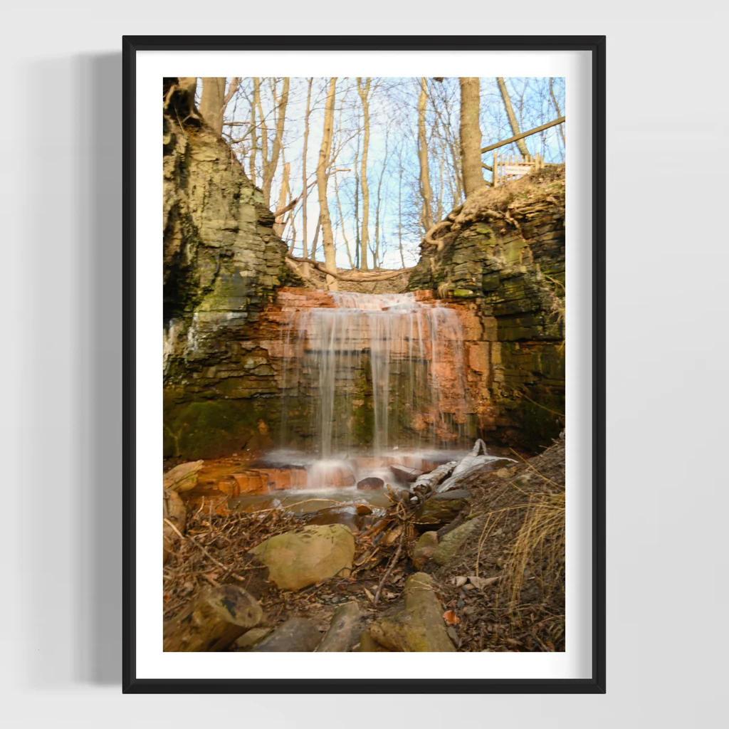 Poster with a Waterfall